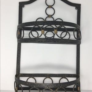 Sturdy Wrought Iron Look Space Saver For Bath/LR